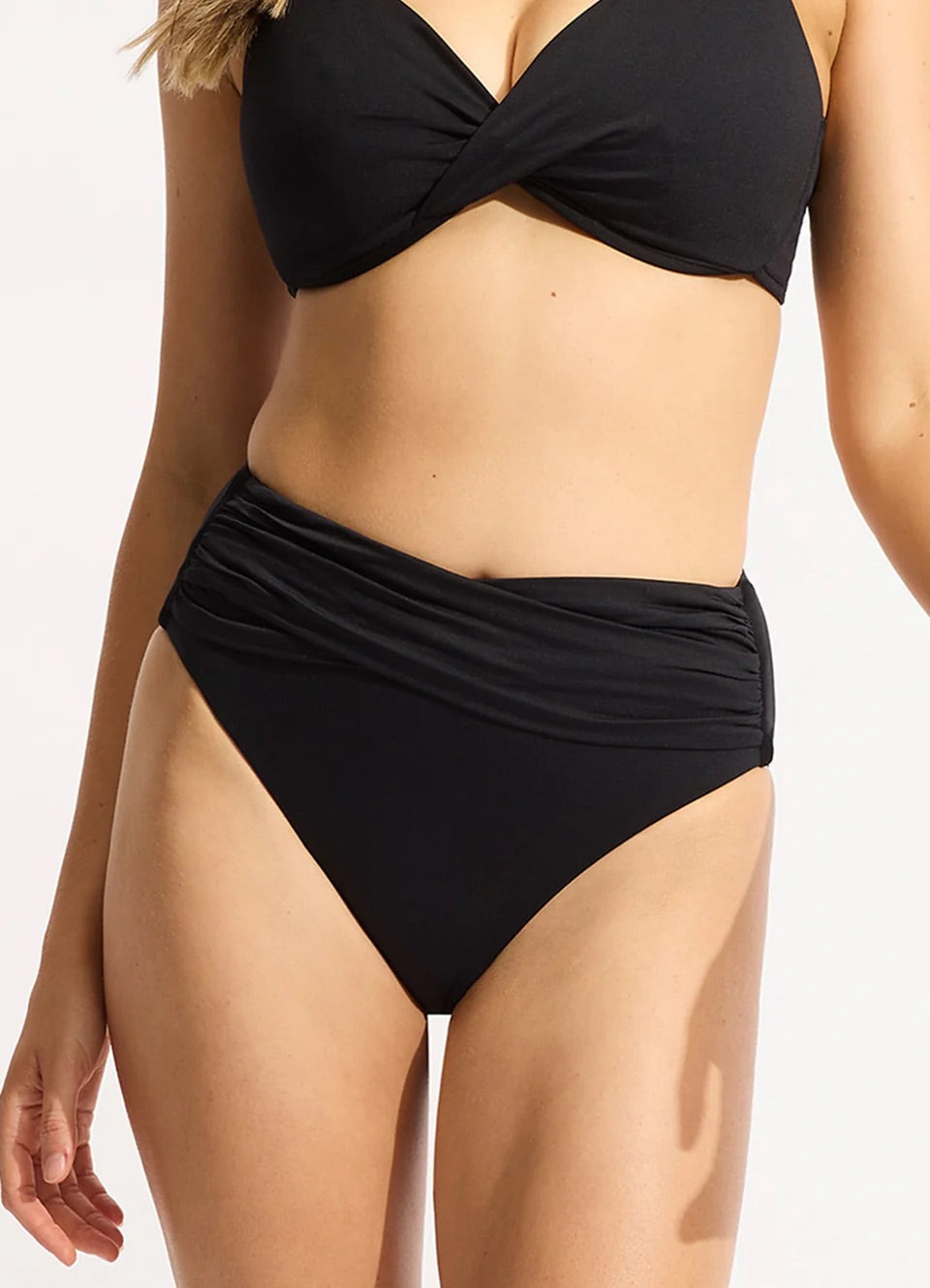 High Waist Wrap Front Pant