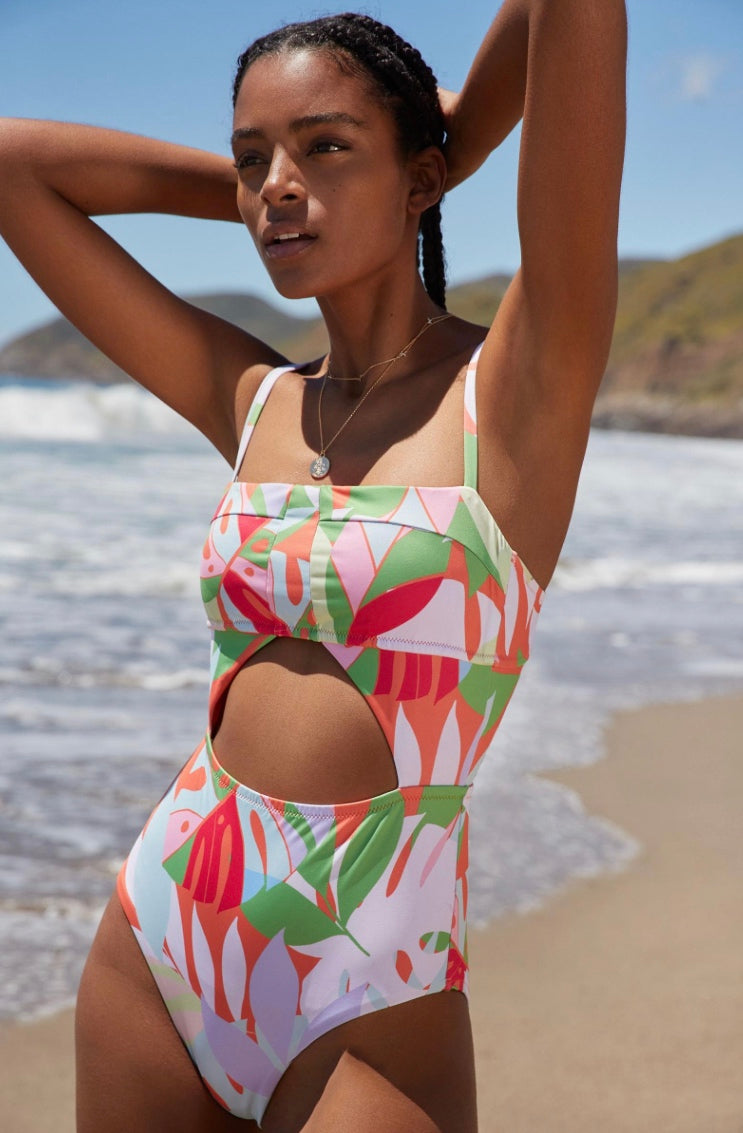 SANCTUARY Cutout One-Piece Swimsuit - Novelty