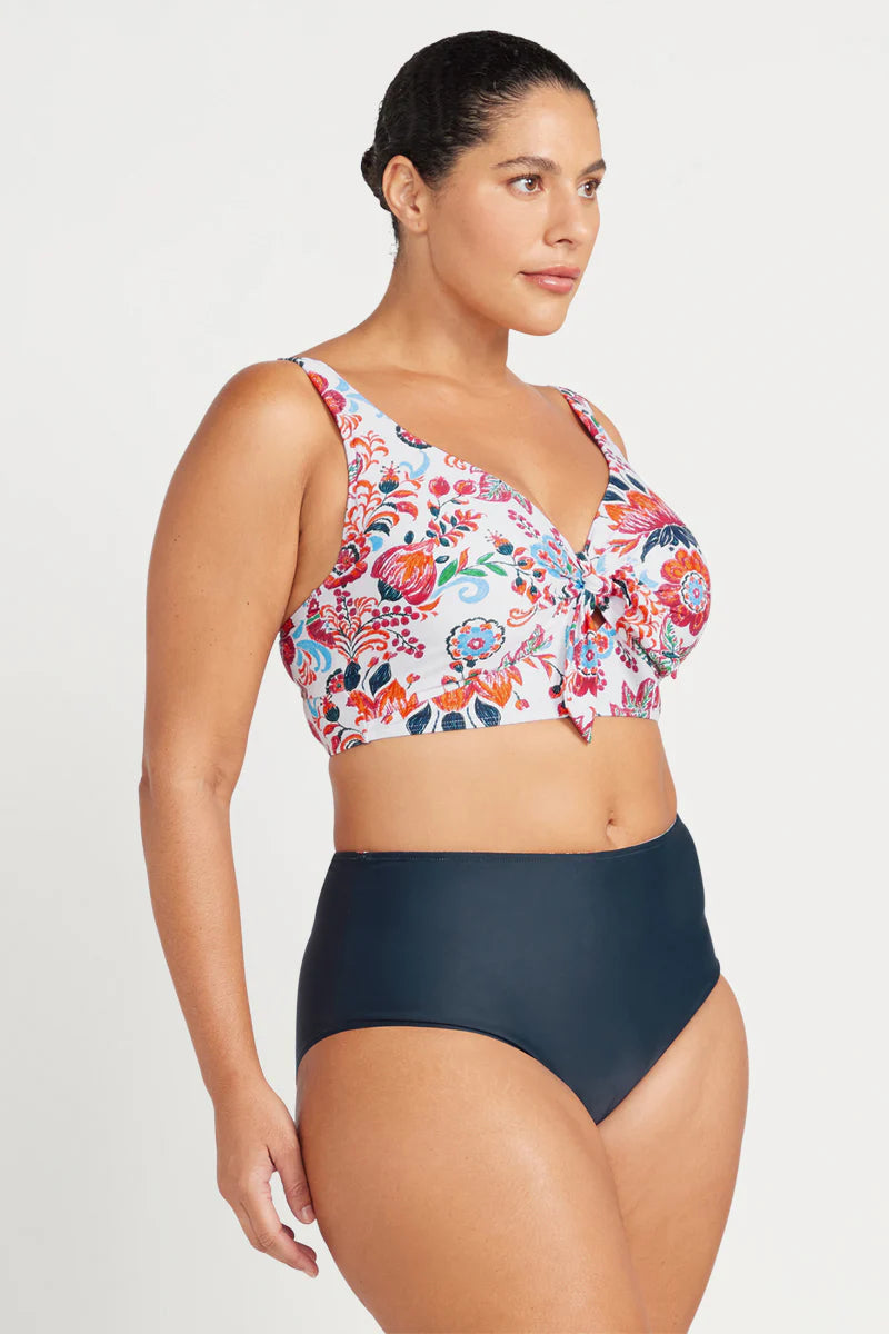 Loquacious Mondrian Reversible High Waist Swim Pant