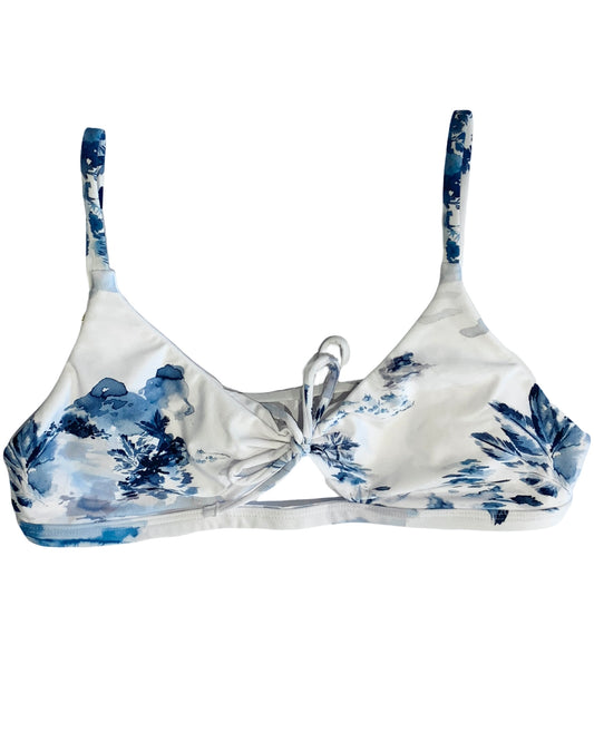 B. SWIM Daybreak Top - Playa Azul White/Blue