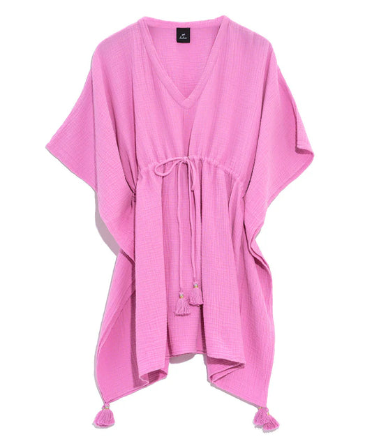 Supersoft Gauze Butterfly Tassel Caftan