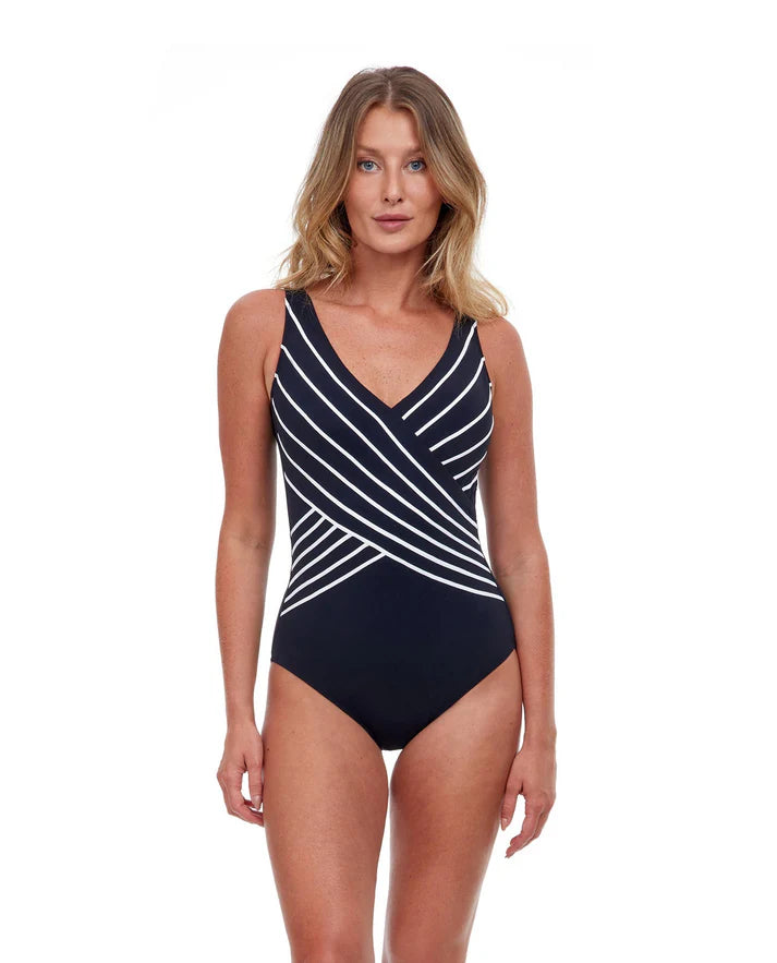 Embrace V-Neck Surplice One Piece