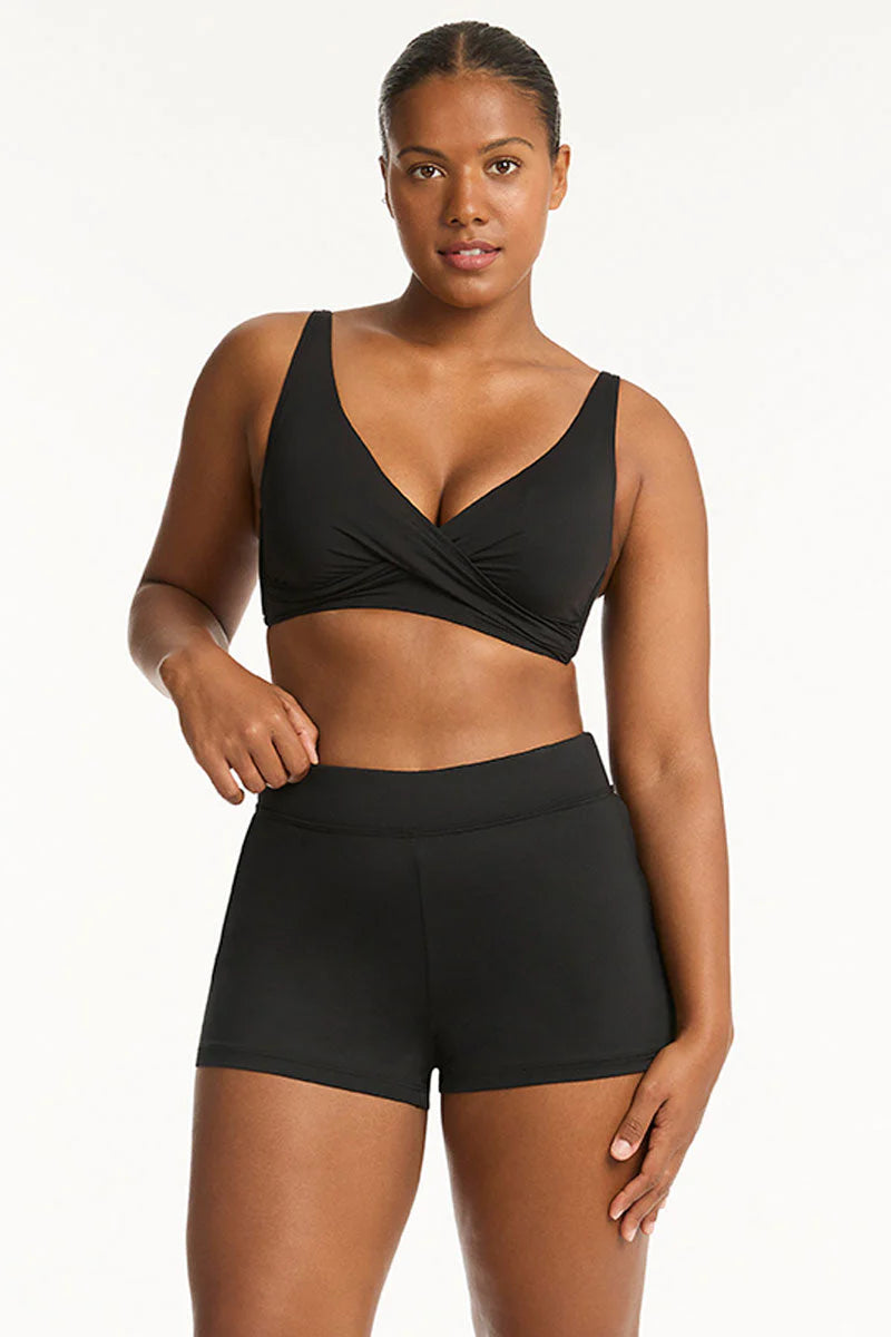 SEA LEVEL SWIM Eco Essentials Swim Short - Black (Online Only)