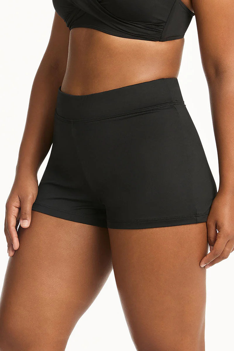 SEA LEVEL SWIM Eco Essentials Swim Short - Black (Online Only)