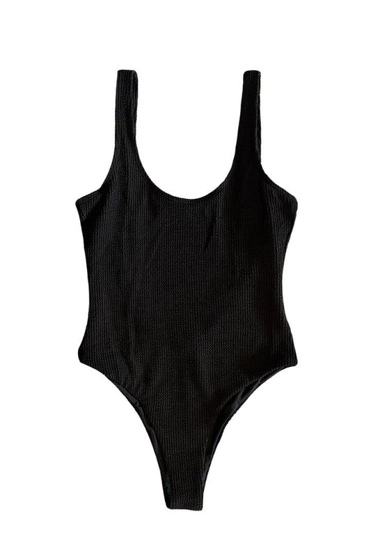 Kendall + Kylie Retro Cheeky One Piece - Black