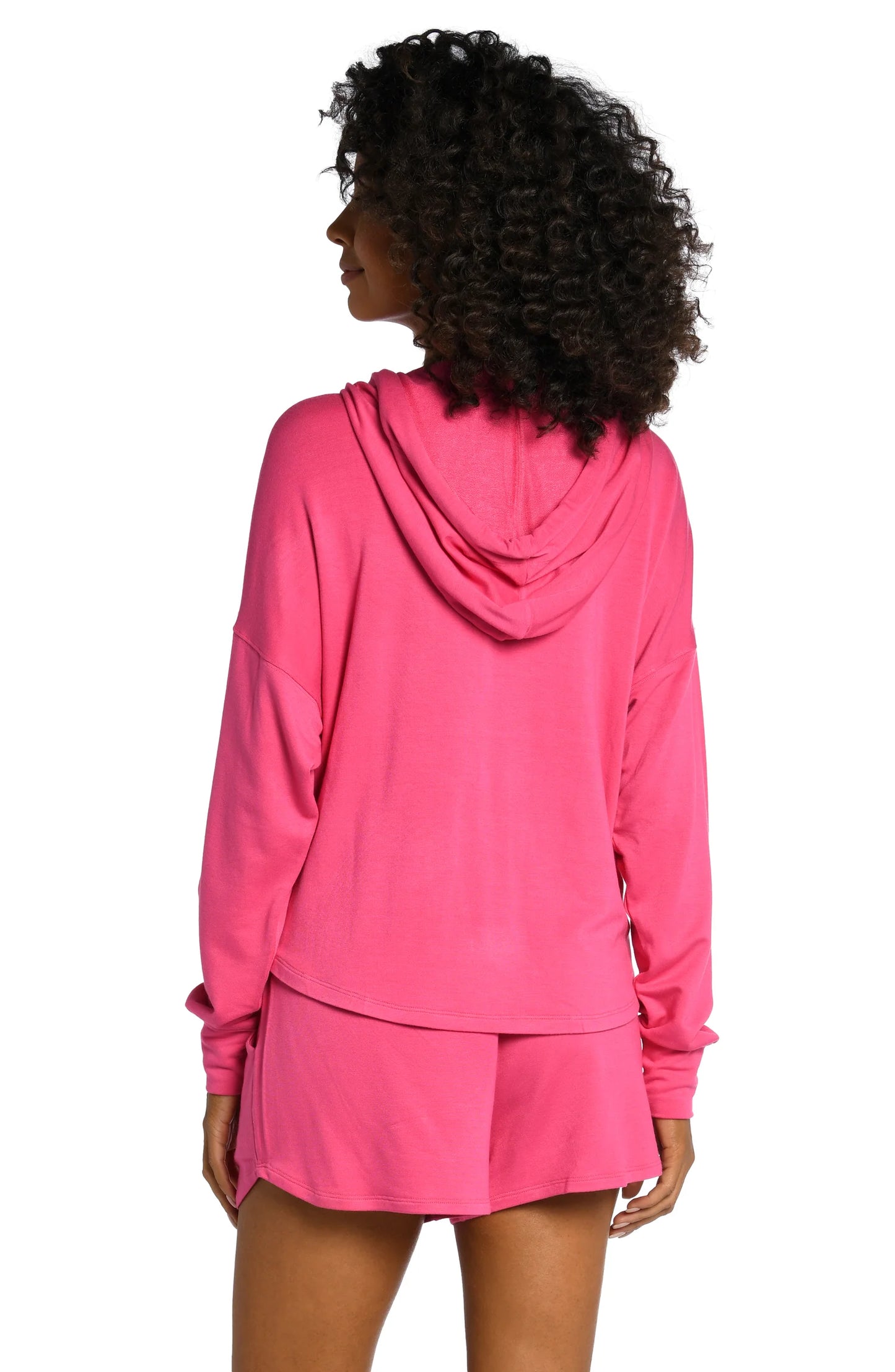 LA BLANCA Living In Leisure French Terry Knit Shorts - Pop Pink