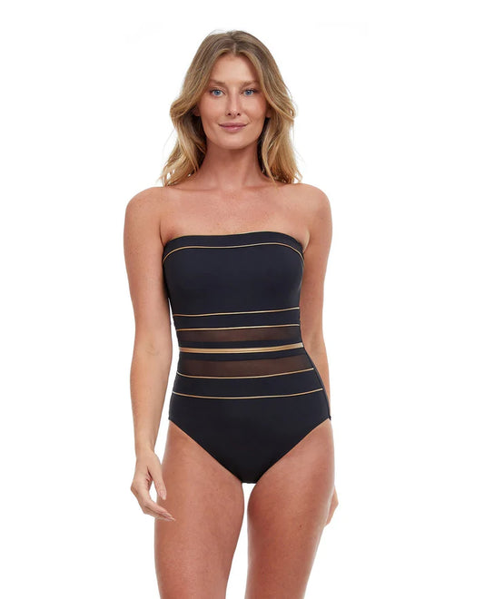 Essentials Onyx Bandeau One Piece