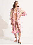 SEAFOLLY SILK ROAD KIMONO Parfait Pink