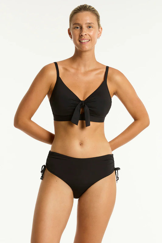 SEA LEVEL Drawstring Bottom - Black
