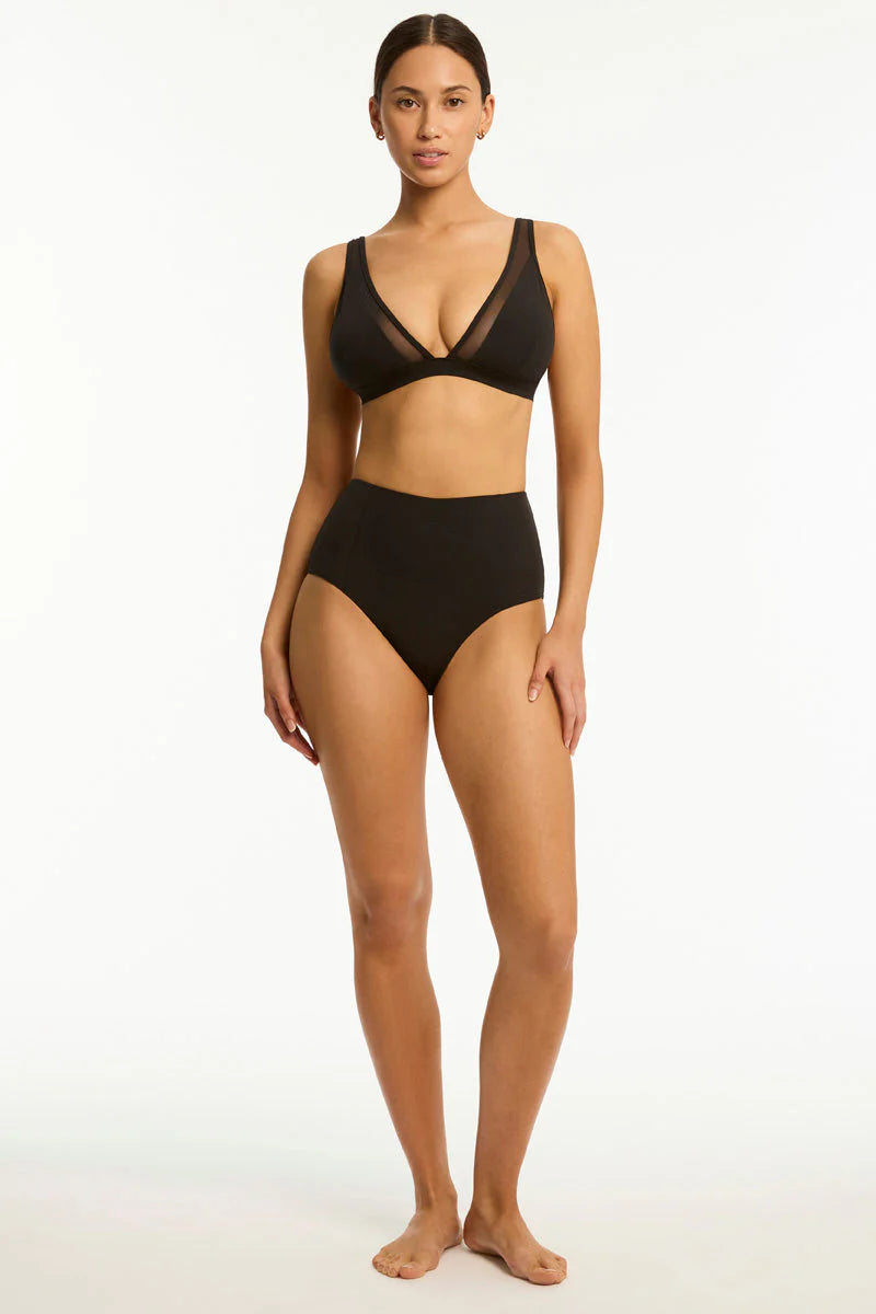 Panelled High Waist Pant