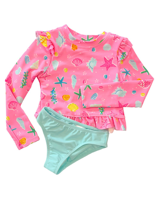 ANGEL BEACH Toddler-Girls 2 Piece Set - Super Shell