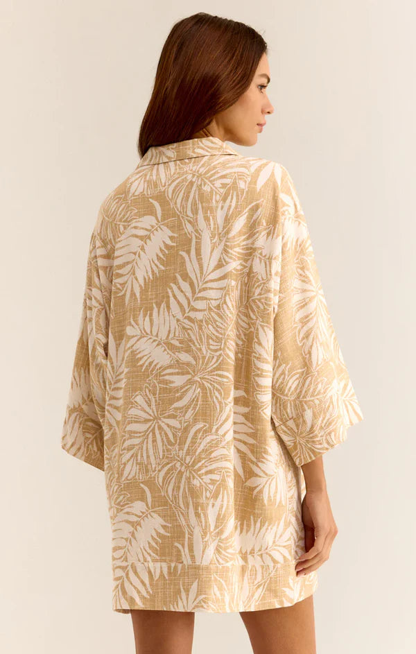 Z SUPPLY Camden Sandy Bay Palm Dress - Sandcastle