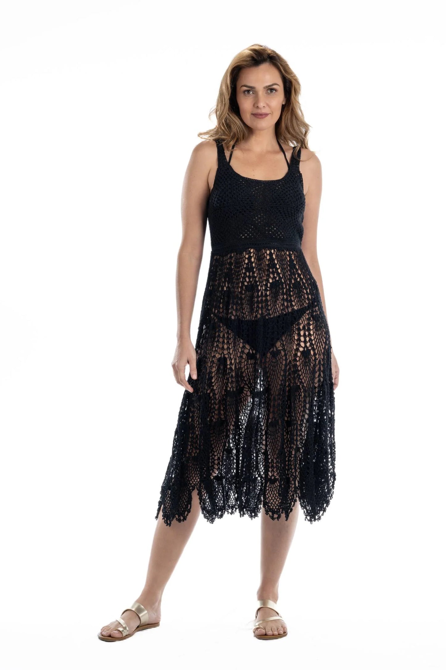 DOTTI Tracy Sweater Dress | Tulum Collection - Black