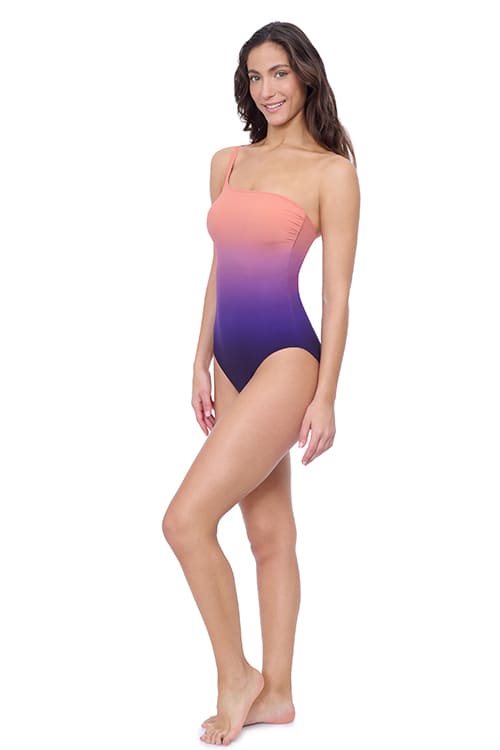GOTTEX Splendor Ombre One Shoulder One Piece - Purple