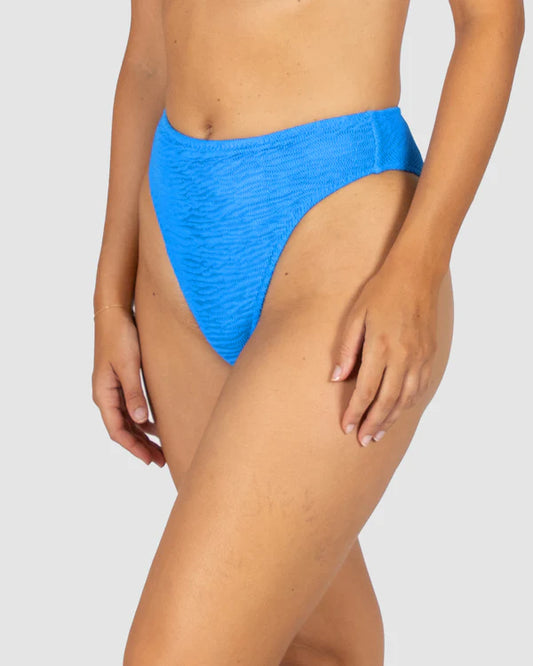 BAKU Ibiza High Waist Bikini Bottom - Maya Blue