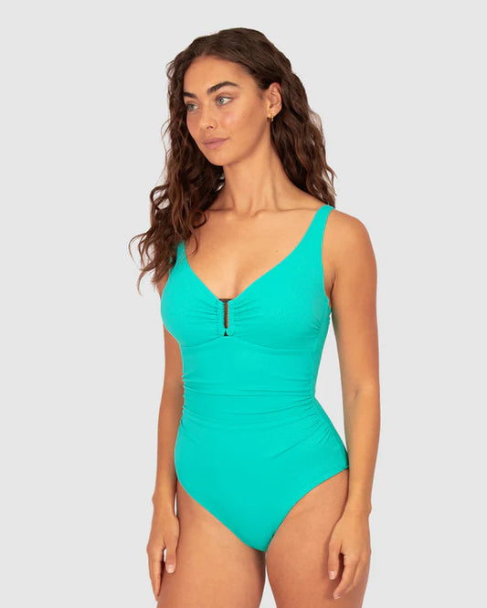 BAKU Rococco D/E Cup Ring One piece Swimsuit - Caribbean