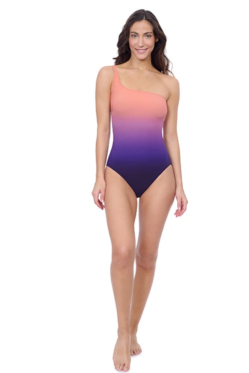 GOTTEX Splendor Ombre One Shoulder One Piece - Purple