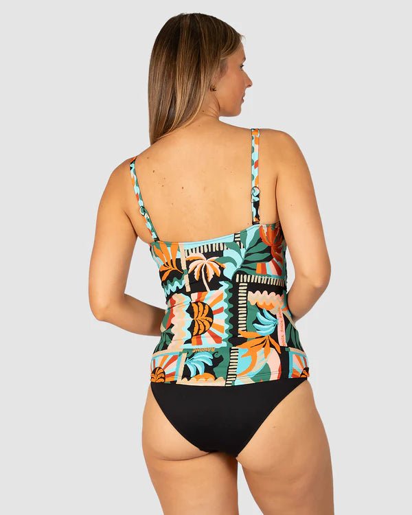 BAKU Grenada D-E Cup Singlet Top -Black
