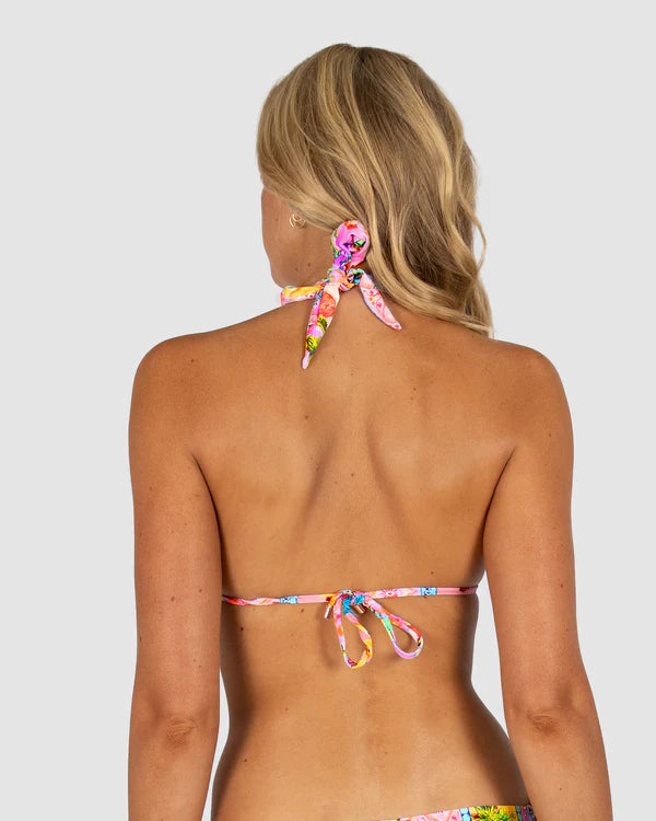 BAKU Sardinia Grecian Triangle Bikini Bra Top - Lemon