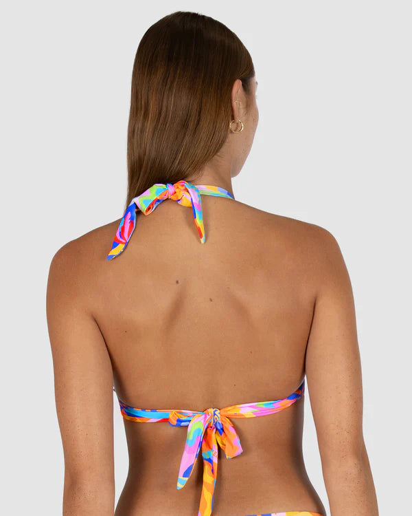 BAKU Grenada D-DD Cup Fixed Moulded Triangle Bikini Bra Top - Sunshine