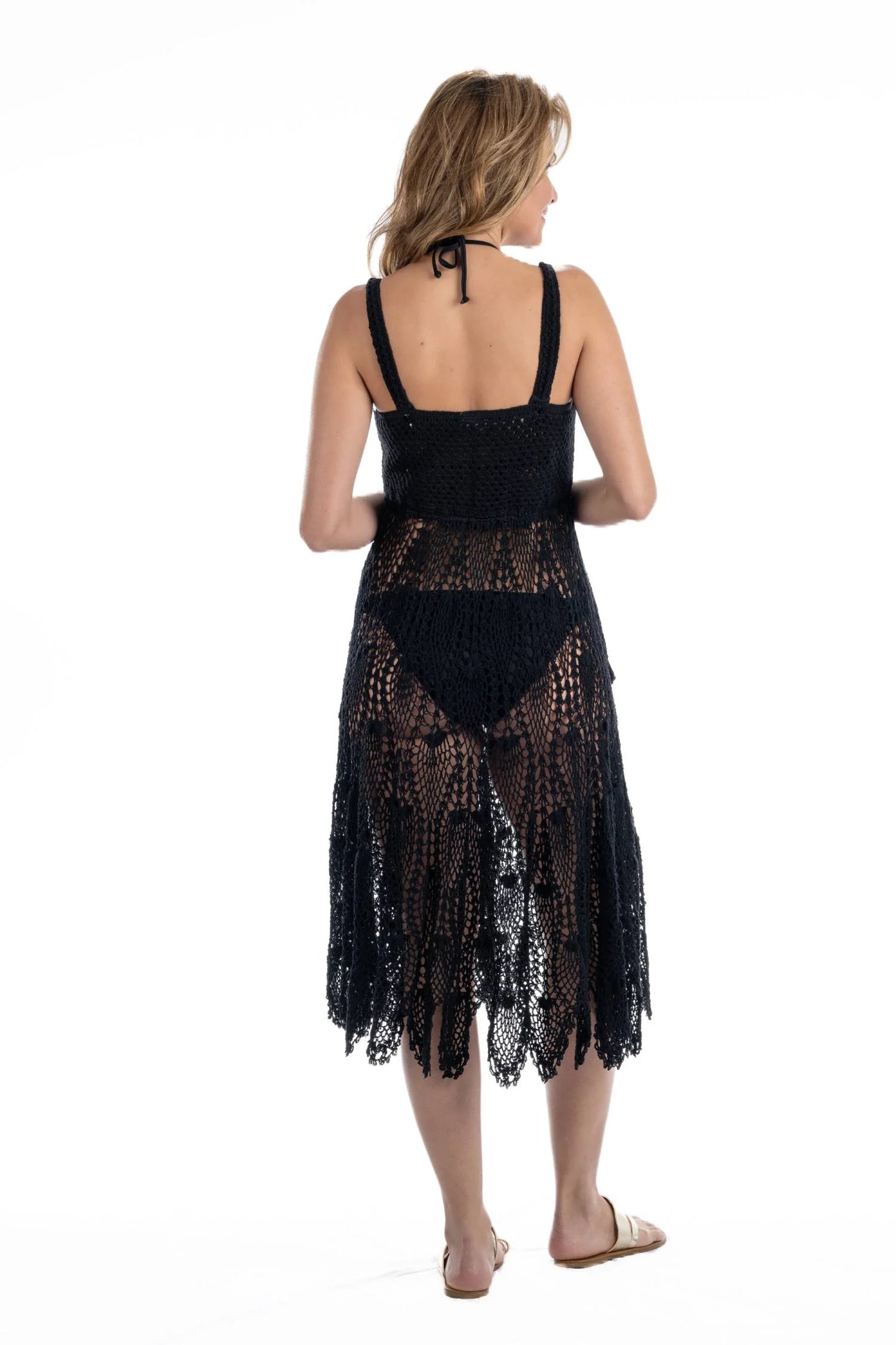 DOTTI Tracy Sweater Dress | Tulum Collection - Black