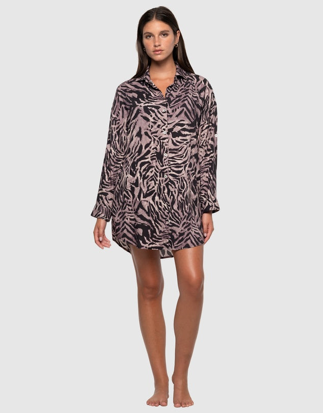 NIPTUCK Tuamotu Bronte Button Through Beach Shirt