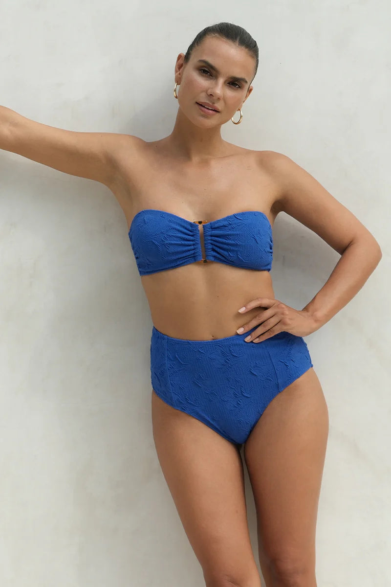 NIPTUCK Amelius Marilyn High Waist Bikini Pant - Blue