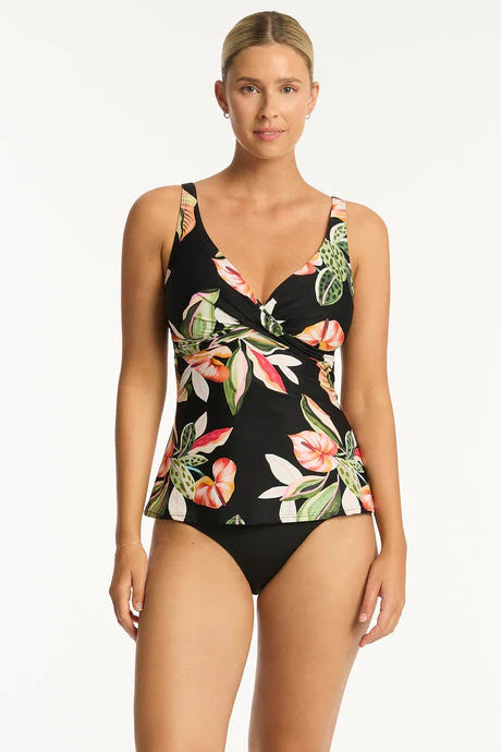 SEA LEVEL SEA LEVEL Sundown Crossover Tankini Top