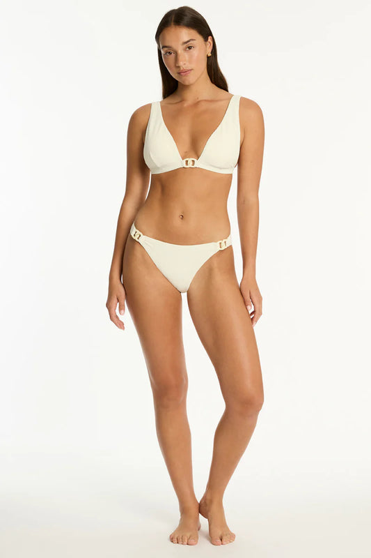 SEA LEVEL Nautique Chain Link Longline Tri Top - Coconut