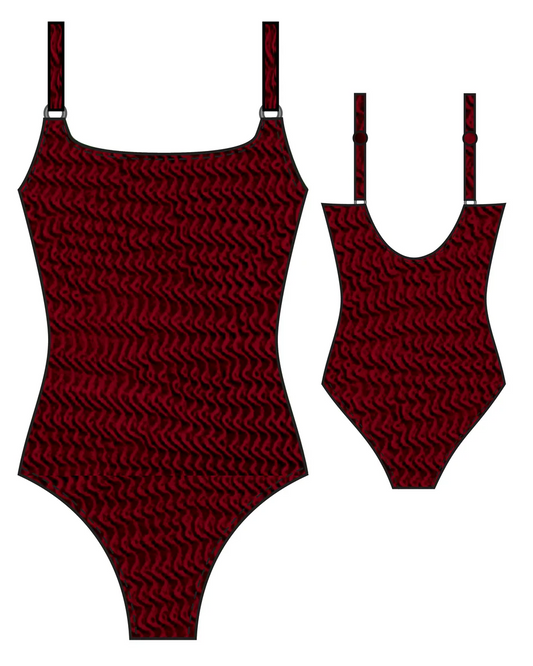 BAKU Ibiza D-E Cup Underwire One Piece Swimsuit - Currant