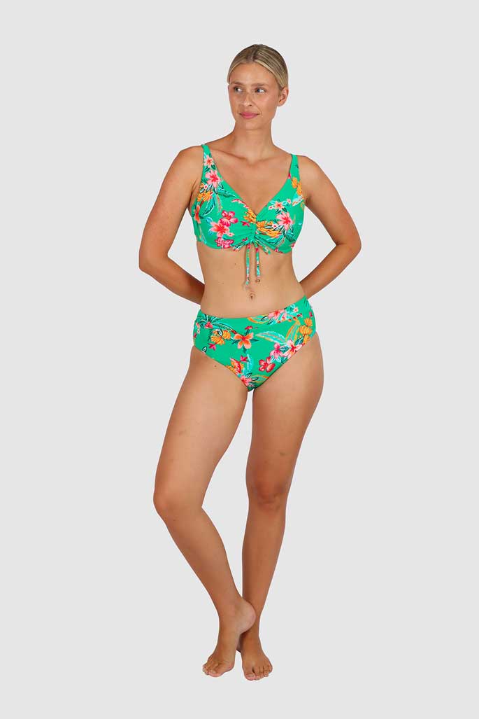 BAKU Ipanema Banded Mid Bikini Bottom - Ipanema Pineapple