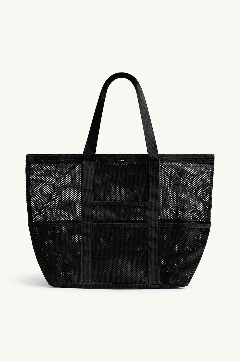 SEA LEVEL Mesh Tote Bag - Black