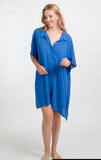 KOY RESORT MIAMI BIG SHIRT- COBALT