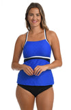 24th & Ocean Block Party Banded Tankini Swimsuit Top