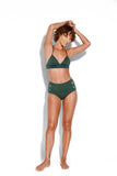 SEAFOLLY HIGH WAISTED QUILTED PANT FOREST