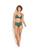 SEAFOLLY HIGH WAISTED QUILTED PANT FOREST