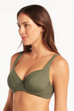 SEA LEVEL SWIM Eco Essentials C/D Underwire Bra- KHAKI