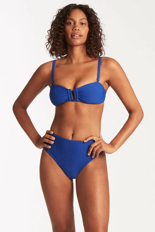 SEA LEVEL SWIM Spinnaker U Bar Bandeau- Royal