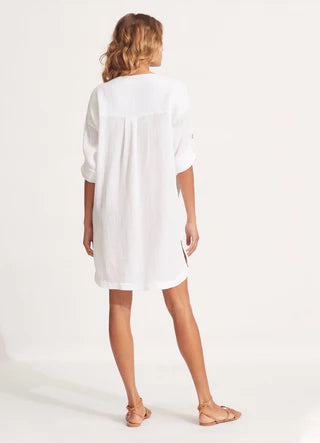 SEAFOLLY Essentials Coverup- White
