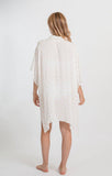 KOY RESORT MIAMI SHINE BIG SHIRT- WHITE & GOLD