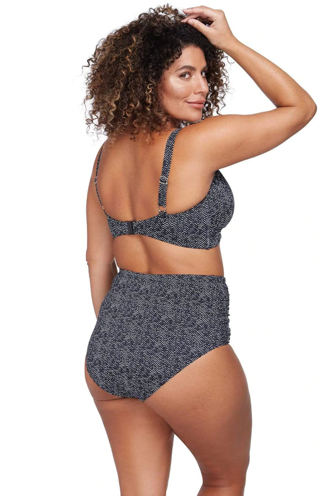 ARTESANDS Zig Zag Black Delacroix Bikini Top