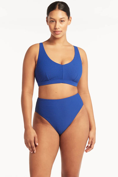 SEA LEVEL SWIM Spinnaker Retro High Waist Pant- Royal
