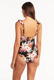 SEA LEVEL SWIM Escape Bonded Frill One Piece