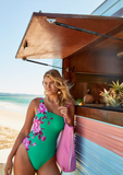 SEAFOLLY FULL BLOOM ONE SHOULDER ONE PIECE