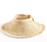 Seafolly  Shady Lady Roll Up Fringe Visor