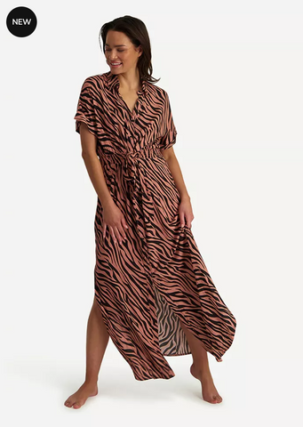 BEACHLIFE Rose Zebra maxi dress