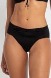 AZURA Luxe Gathered Mid Rise Pant - Black (ONLINE EXCLUSIVE)