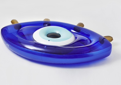 sunnylife LUXE LIE ON FLOAT GREEK EYE BLUE (online exclusive)