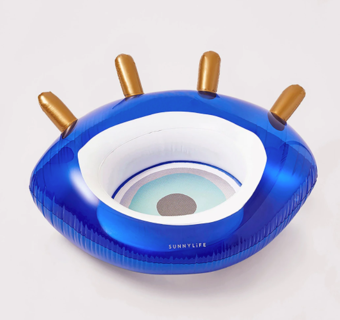 sunnylife Luxe Pool Ring Greek Eye Blue online exclusive)