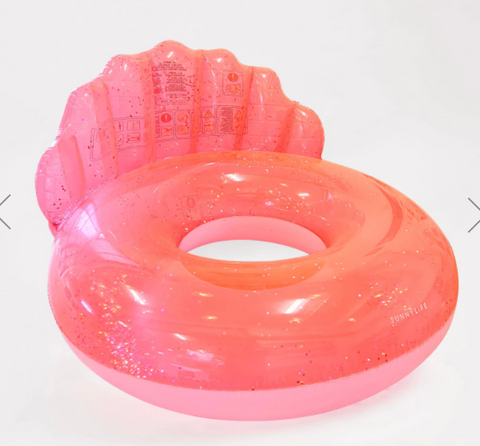 sunnylife LUXE POOL RING NEON CORAL (online exclusive)